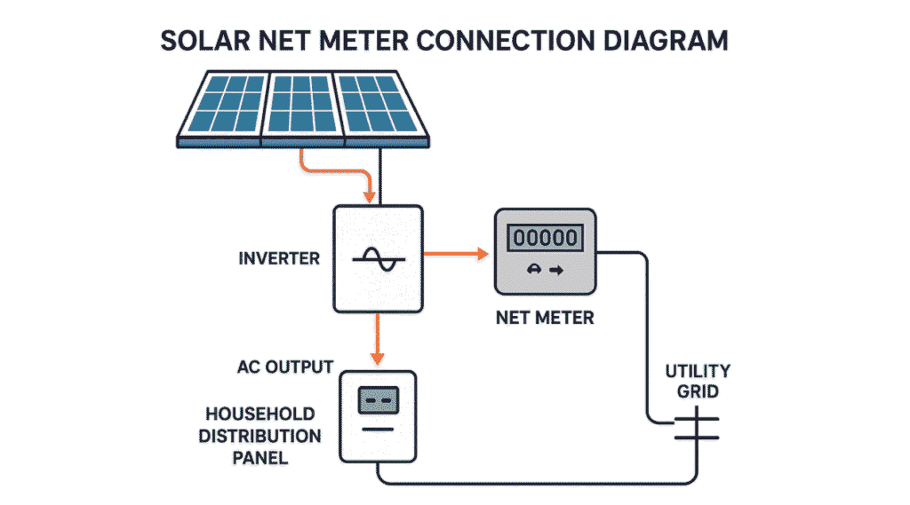 Solar Net Meter Diagram