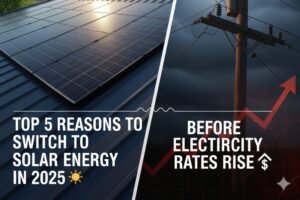 Top 5 Reasons to switch to solar energy