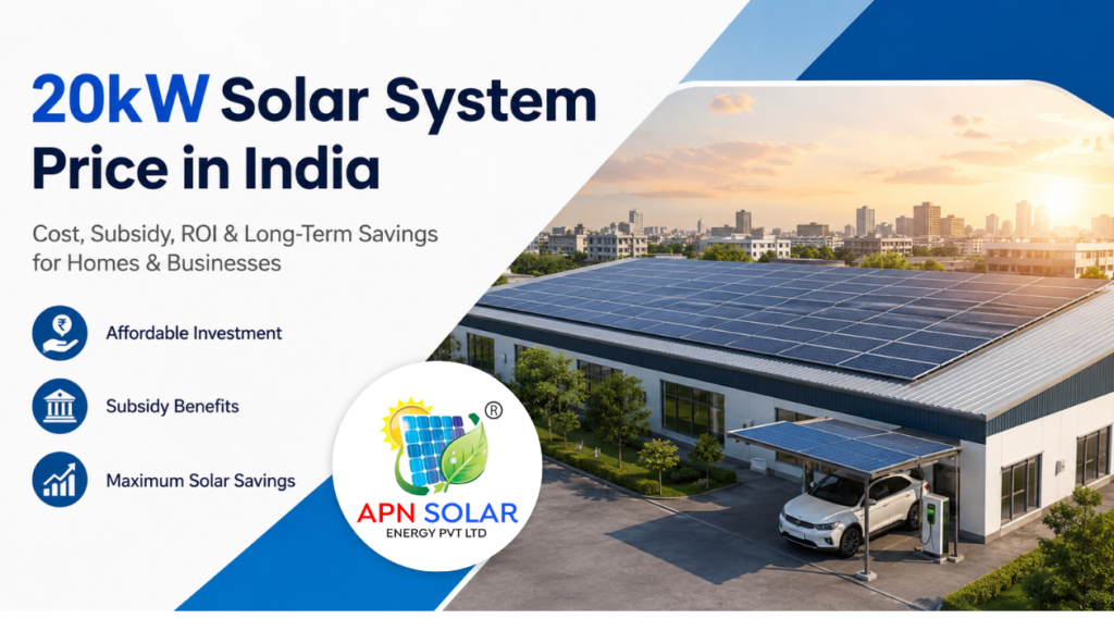 20kW Solar System Price in India