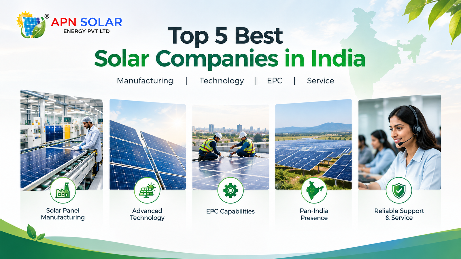Top 5 best solar companies in India for manufacturing, technology and EPC