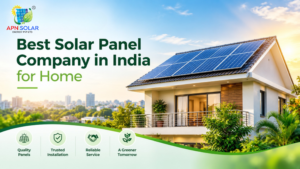Best solar panel company in India for home, featuring rooftop solar panels on a modern residential house.